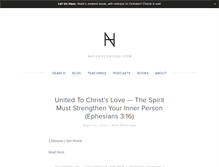 Tablet Screenshot of nateholdridge.com